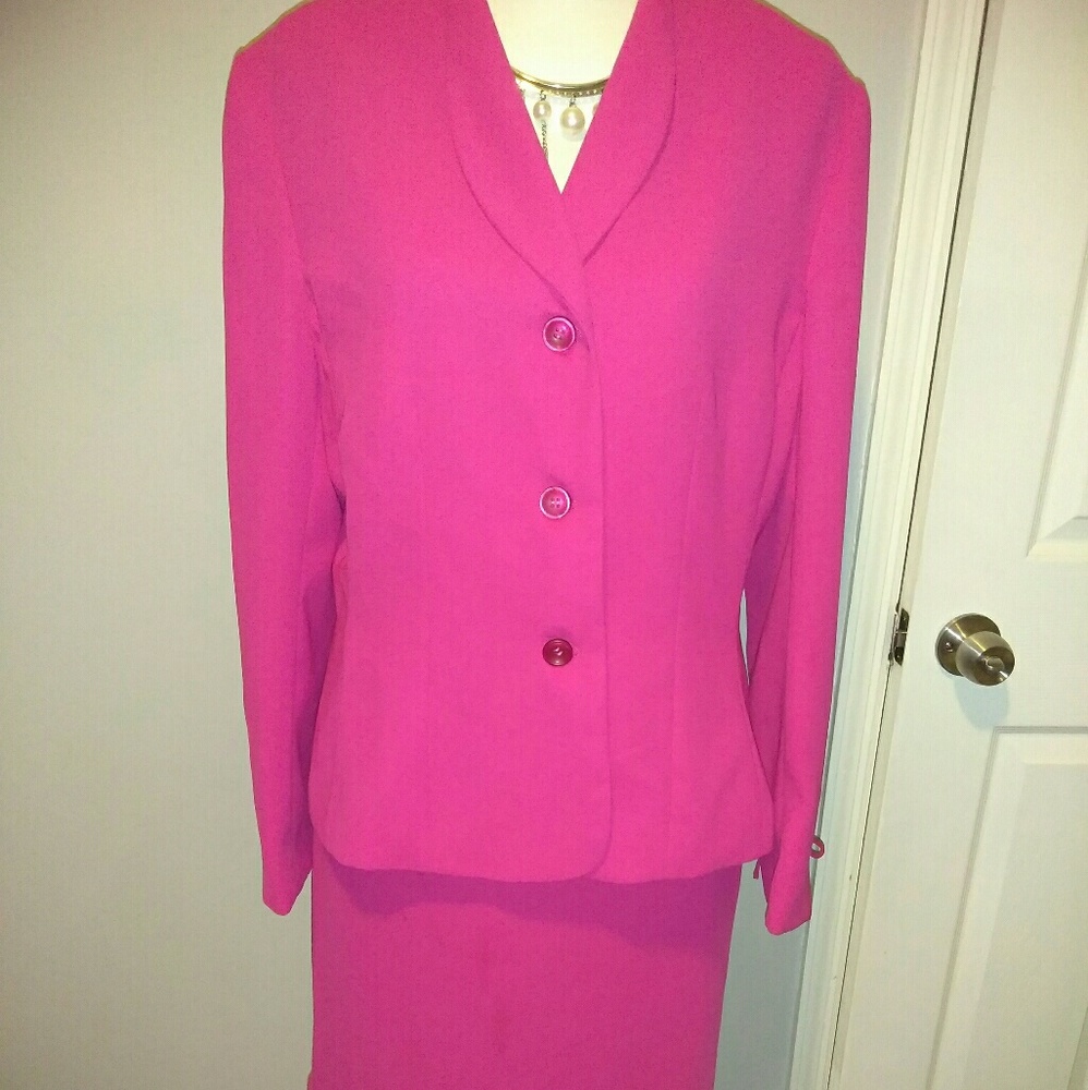 Beautiful pink women's dress suit